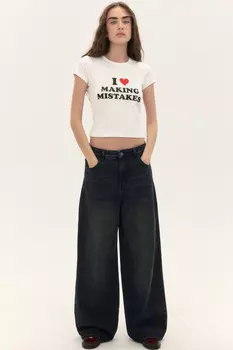 Джинсы baggy fit со средней посадкой