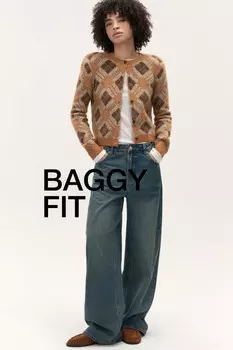 Джинсы baggy fit со средней посадкой