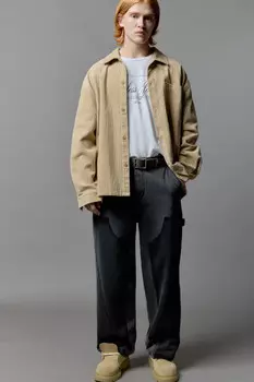 Джинсы baggy fit в стиле пэчворк