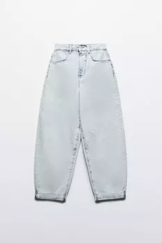 Джинсы-бананы с высокой посадкой