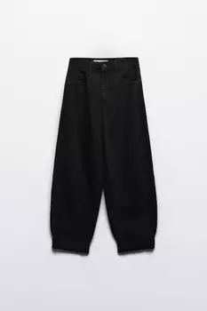 Джинсы-бананы с высокой посадкой