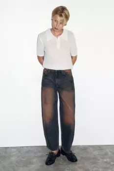 Джинсы barrel fit с высокой посадкой