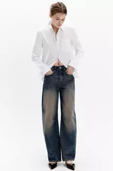 Джинсы barrel fit с высокой посадкой