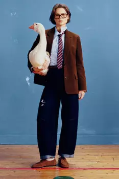 Джинсы barrel fit с высокой посадкой