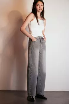 Джинсы barrel fit с высокой посадкой