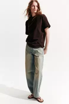 Джинсы barrel fit со средней посадкой