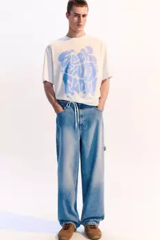 Джинсы carpenter fit с накладными карманами