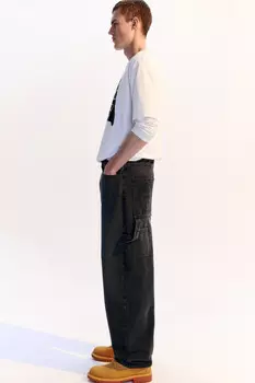 Джинсы carpenter fit с накладными карманами