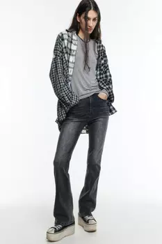 Джинсы flare расклешенные с высокой посадкой