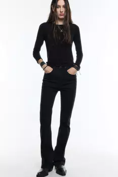 Джинсы flare расклешенные с высокой посадкой