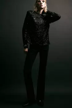 Джинсы flare расклешенные с высокой посадкой