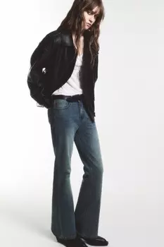 Джинсы flare расклешенные с высокой посадкой