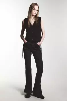 Джинсы flare расклешенные с высокой посадкой