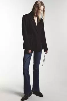 Джинсы flare расклешенные с высокой посадкой