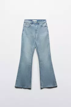 Джинсы клеш с высокой посадкой