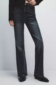 Джинсы клеш с высокой посадкой