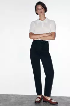 Джинсы mom fit с высокой посадкой