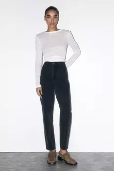 Джинсы mom fit с высокой посадкой