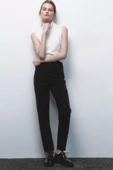 Джинсы mom fit с высокой посадкой