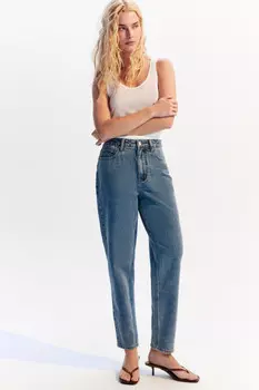 Джинсы mom fit с высокой посадкой