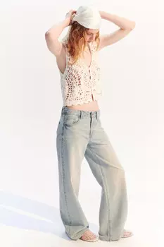 Джинсы прямые с низкой посадкой