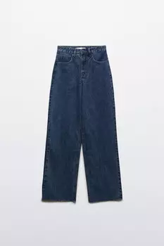 Джинсы прямые с высокой посадкой