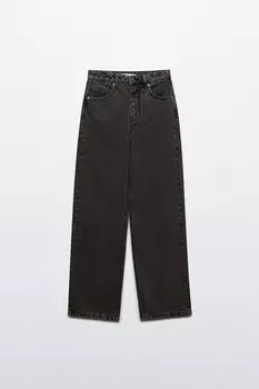 Джинсы прямые с высокой посадкой