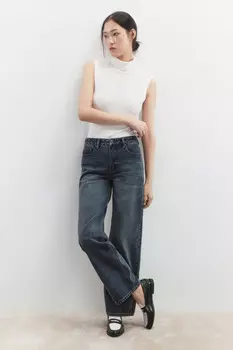 Джинсы прямые со средней посадкой