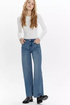 Джинсы прямые со средней посадкой
