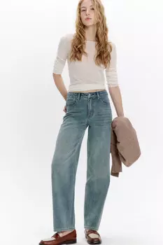 Джинсы прямые со средней посадкой