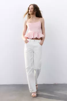 Джинсы прямые со средней посадкой