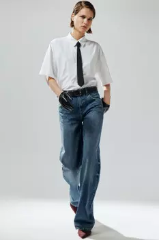 Джинсы прямые со средней посадкой