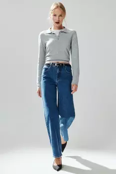 Джинсы прямые со средней посадкой