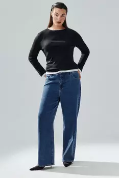 Джинсы прямые со средней посадкой