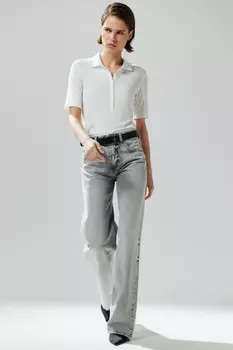 Джинсы прямые со средней посадкой