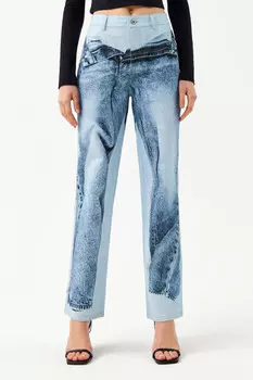 Джинсы с принтом джинсы