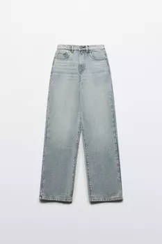 Джинсы широкие с высокой посадкой