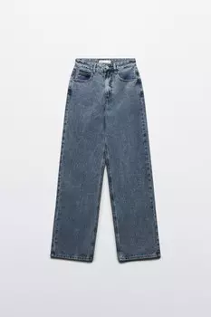 Джинсы широкие с высокой посадкой