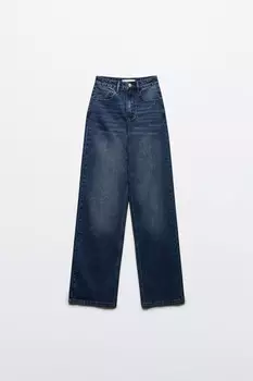 Джинсы широкие с высокой посадкой