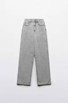 Джинсы широкие с высокой посадкой