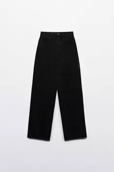 Джинсы широкие с высокой посадкой