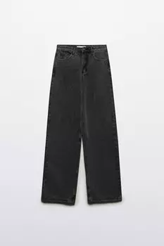 Джинсы широкие с высокой посадкой