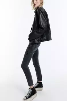 Джинсы skinny fit с высокой посадкой