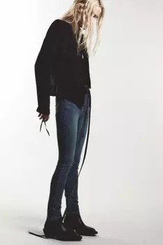 Джинсы skinny облегающие с высокой посадкой