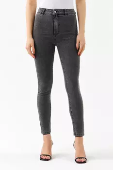 джинсы skinny с высокой посадкой