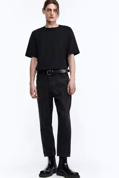 Джинсы slim fit зауженные укороченные