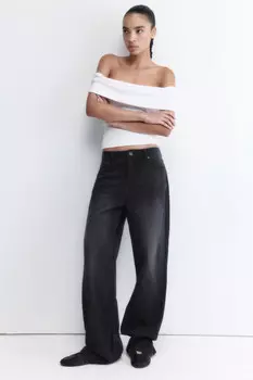 Джинсы straight fit прямые с тинтом