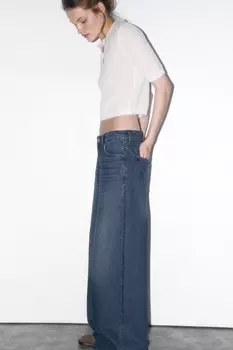 Джинсы wide leg со средней посадкой