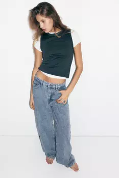 Джинсы WIDE широкие с высокой посадкой