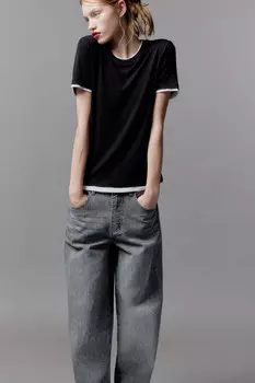 Футболка бамбуковая с имитацией второго слоя